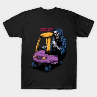 Grim reaper share your Location T-Shirt